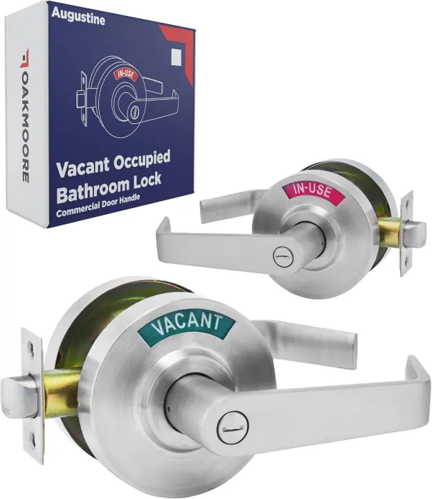 Commercial Bathroom Door Handle with Occupancy Indicator Lock