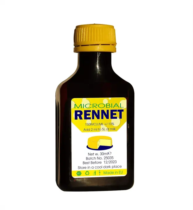 Double-Strength Microbial Liquid Rennet 30ml — Vegetarian Coagulant