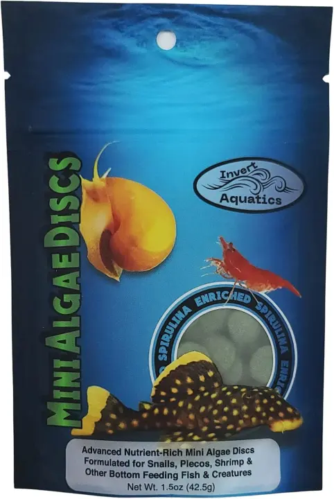 Mini Algae Discs — Sinking Diet Wafers for Snails, Shrimp & Bottom Fish