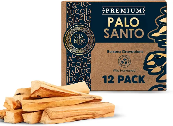 Palo Santo Smudging Sticks — 12-Pack, High-Resin Wood Sticks