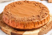 Caramelized Cookie Baked Cheesecake