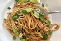 Fiery Peanut Butter Noodles