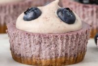 Blueberry Bliss Mini Cheesecakes