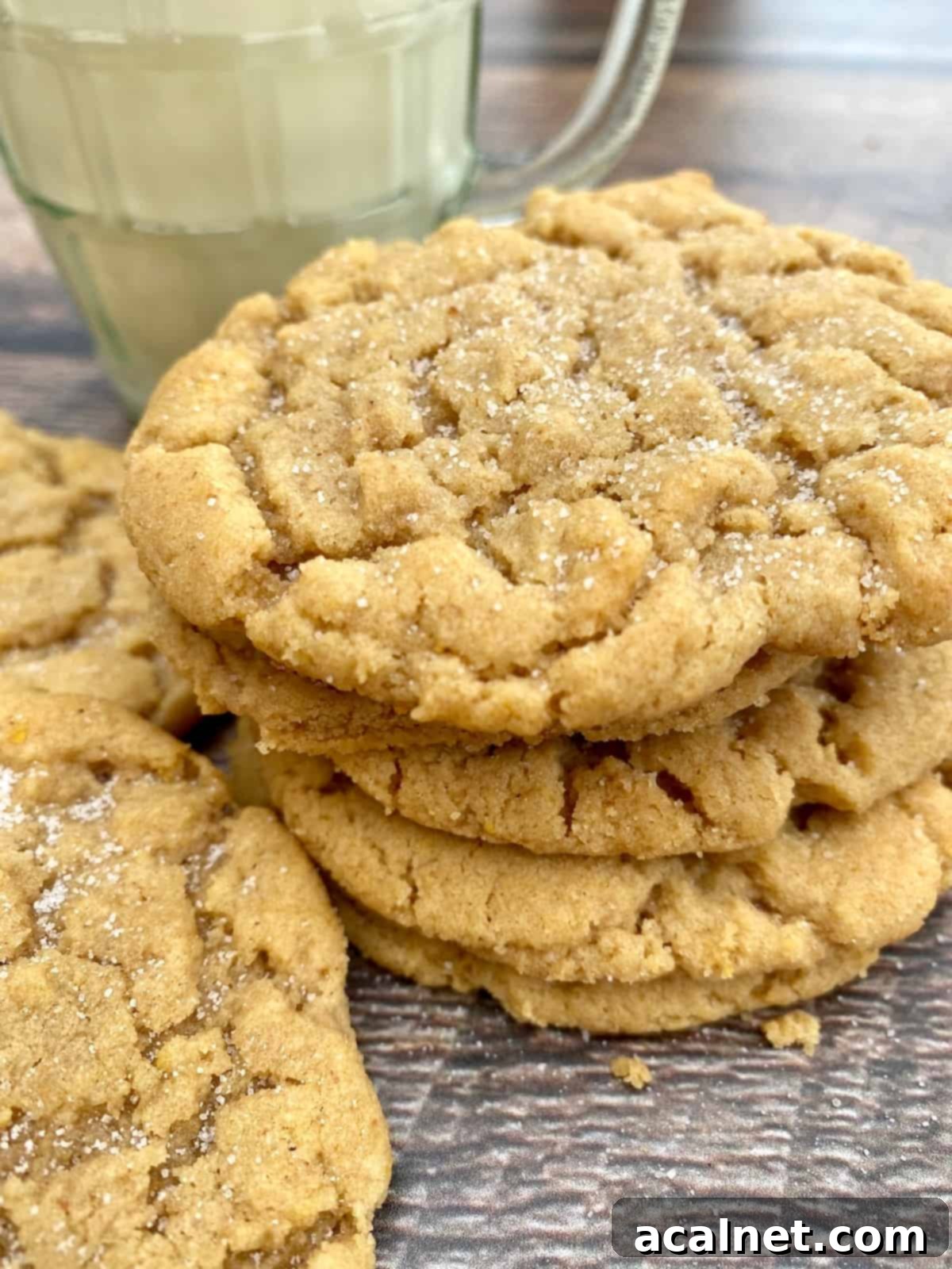 Grandma's Chewy Peanut Butter Cookies 1 featured 1488