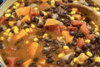 Hearty Black Bean Sweet Potato Soup