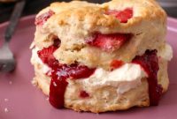 Delicious Coconut Strawberry Scones