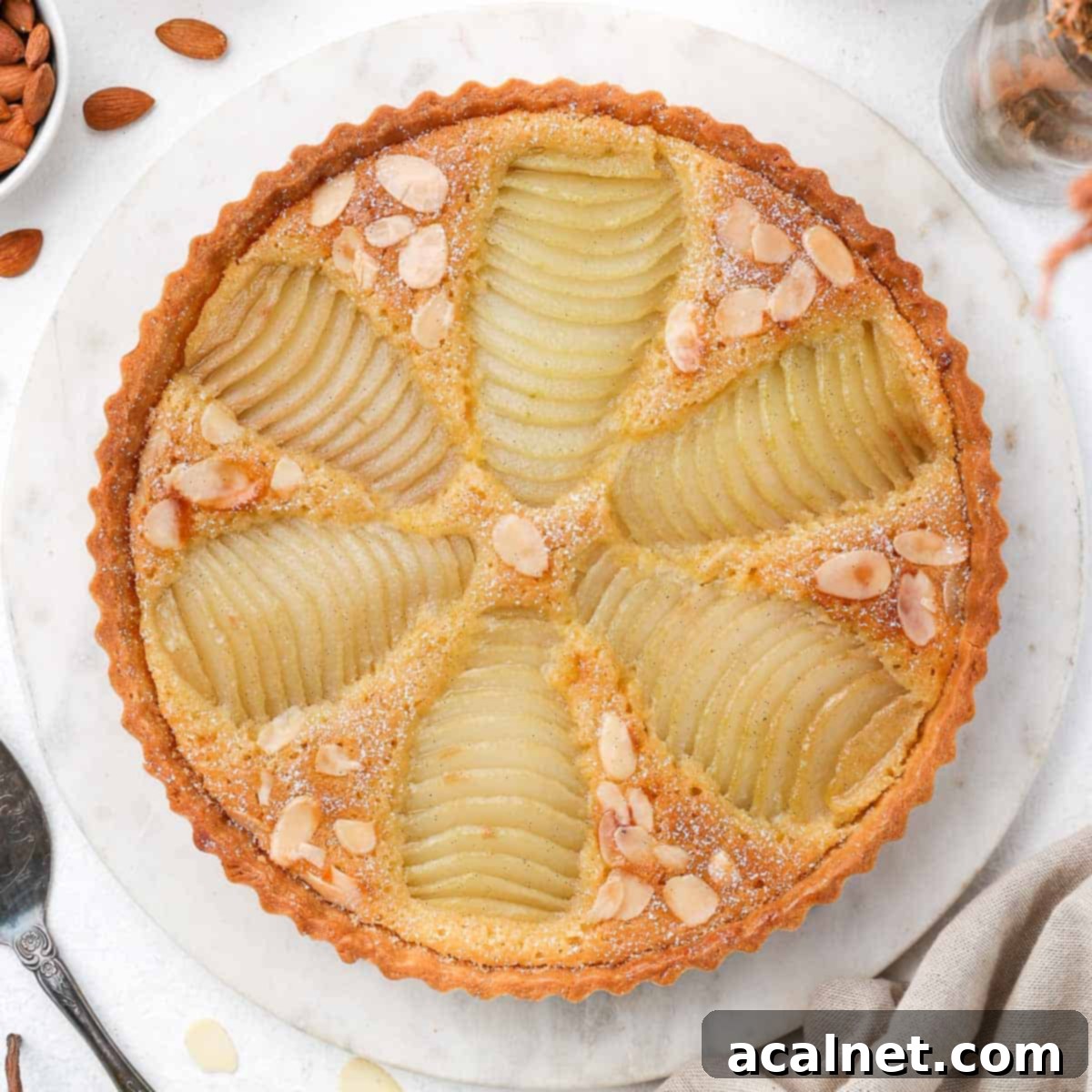 Traditional Pear Frangipane Tart 1 featured 18592