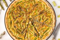 Spring Garden Feta Asparagus Quiche