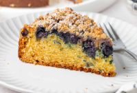 Tangy Blueberry Sour Cream Coffee Cake