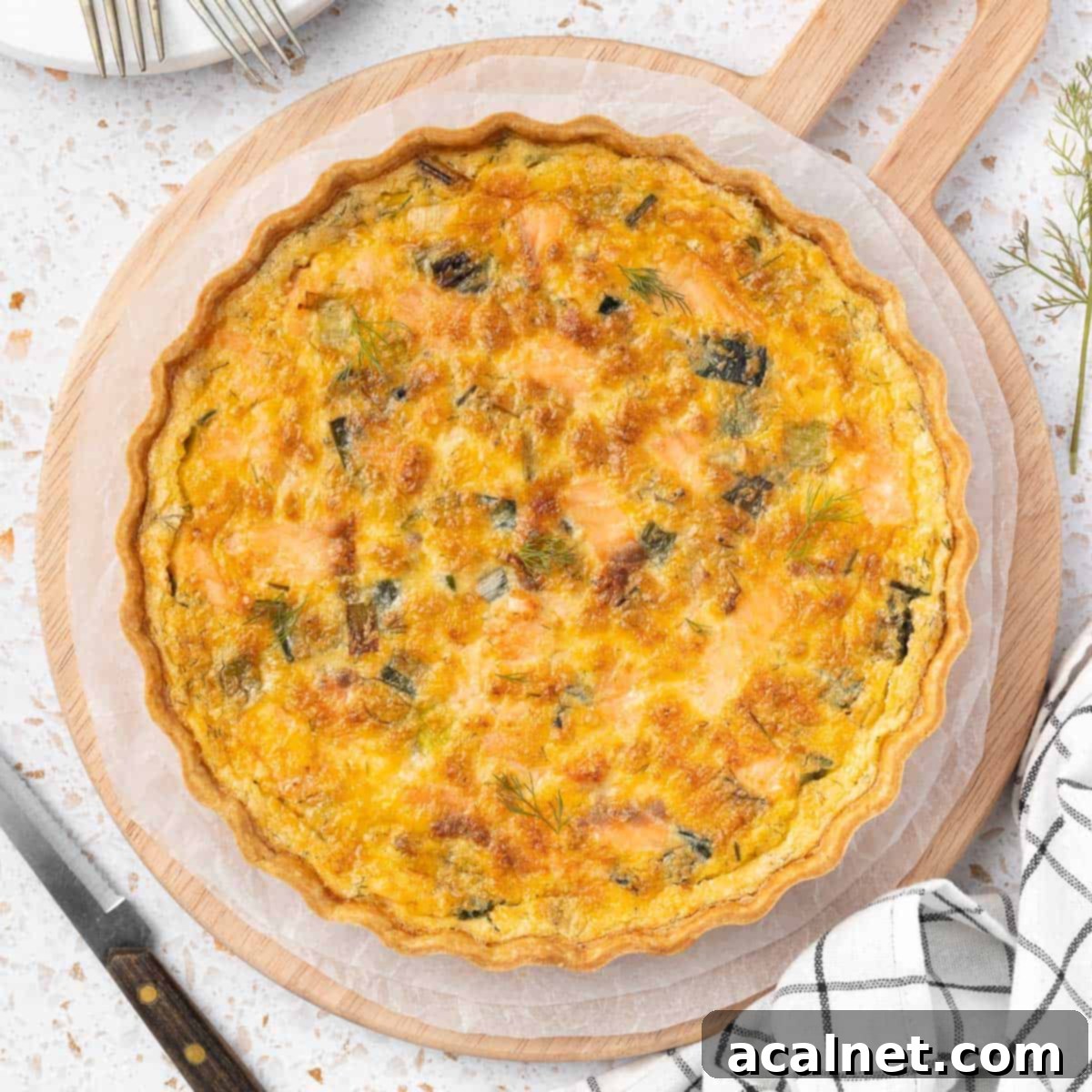 Savory Smoked Salmon Quiche Delight 1 featured 3575 1