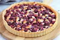 Earthy Beetroot and Creamy Goat Cheese Tart