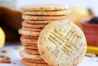 Zesty Lemon Poppy Seed Shortbread