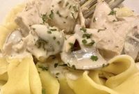 Creamy Chicken and Mushroom Stroganoff