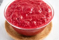 Simple Three Ingredient Stewed Rhubarb