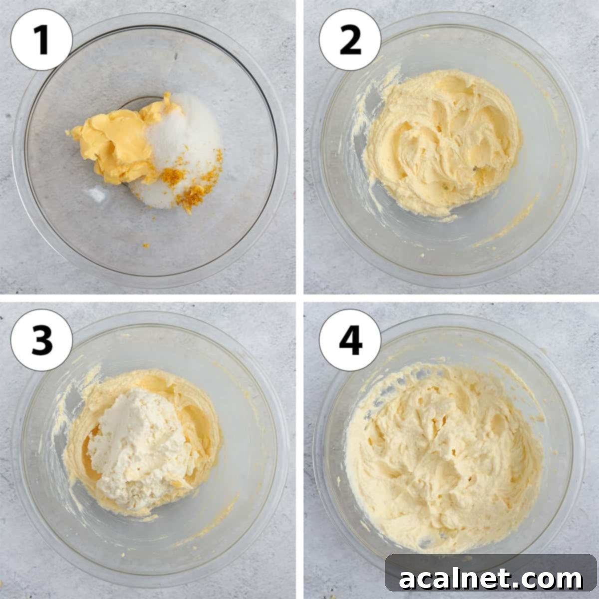 Process Shot Collage: mixing the wet ingredients.