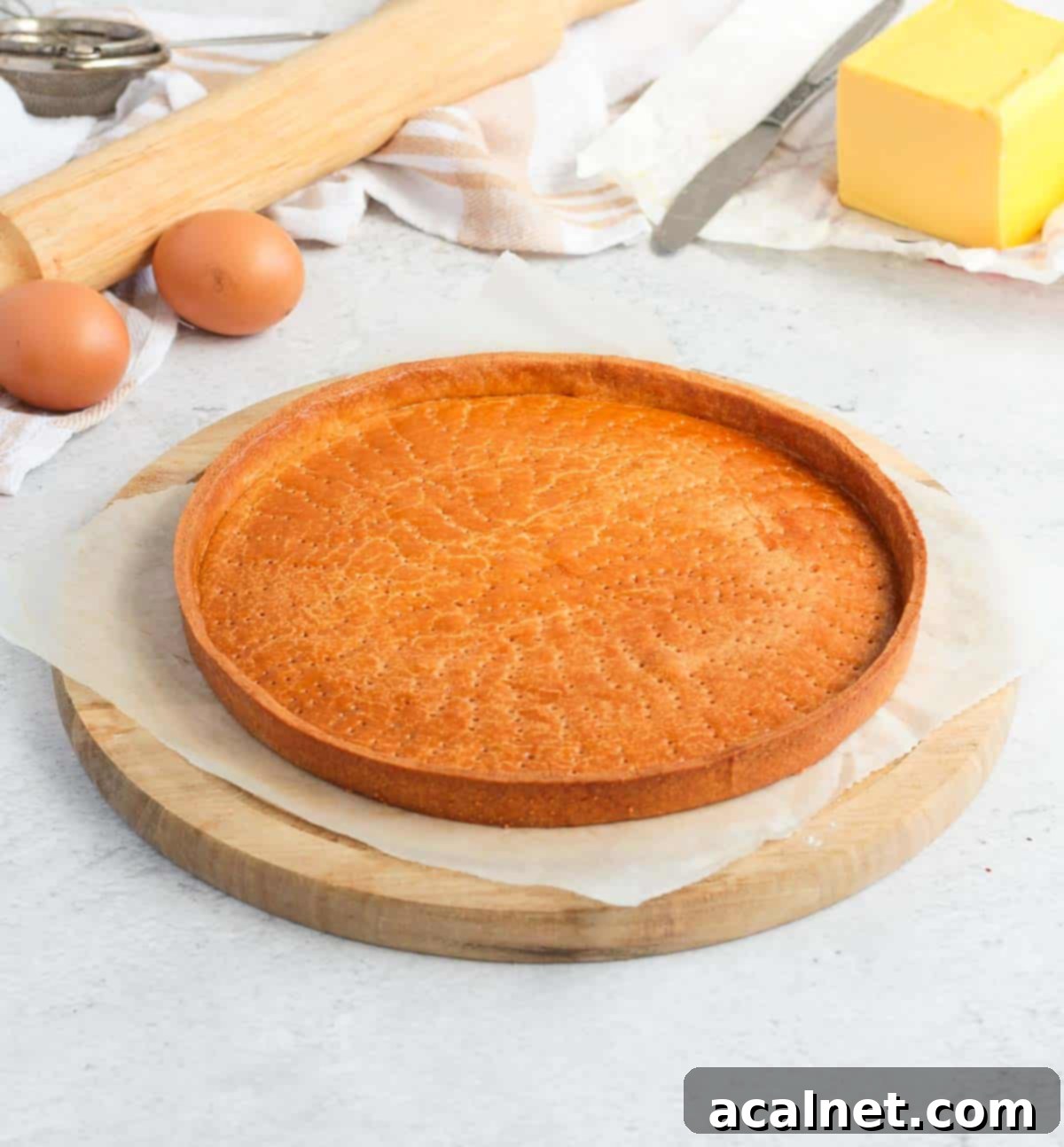 Side View on the baked pastry.