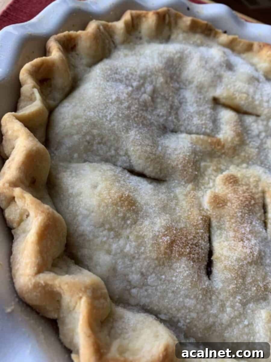Baked pie crust.