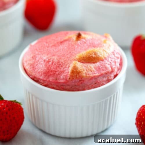 Individual Strawberry Mousse cups, a light and fresh dessert.