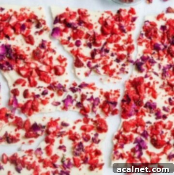 Easy and customizable Strawberry White Chocolate Bark.