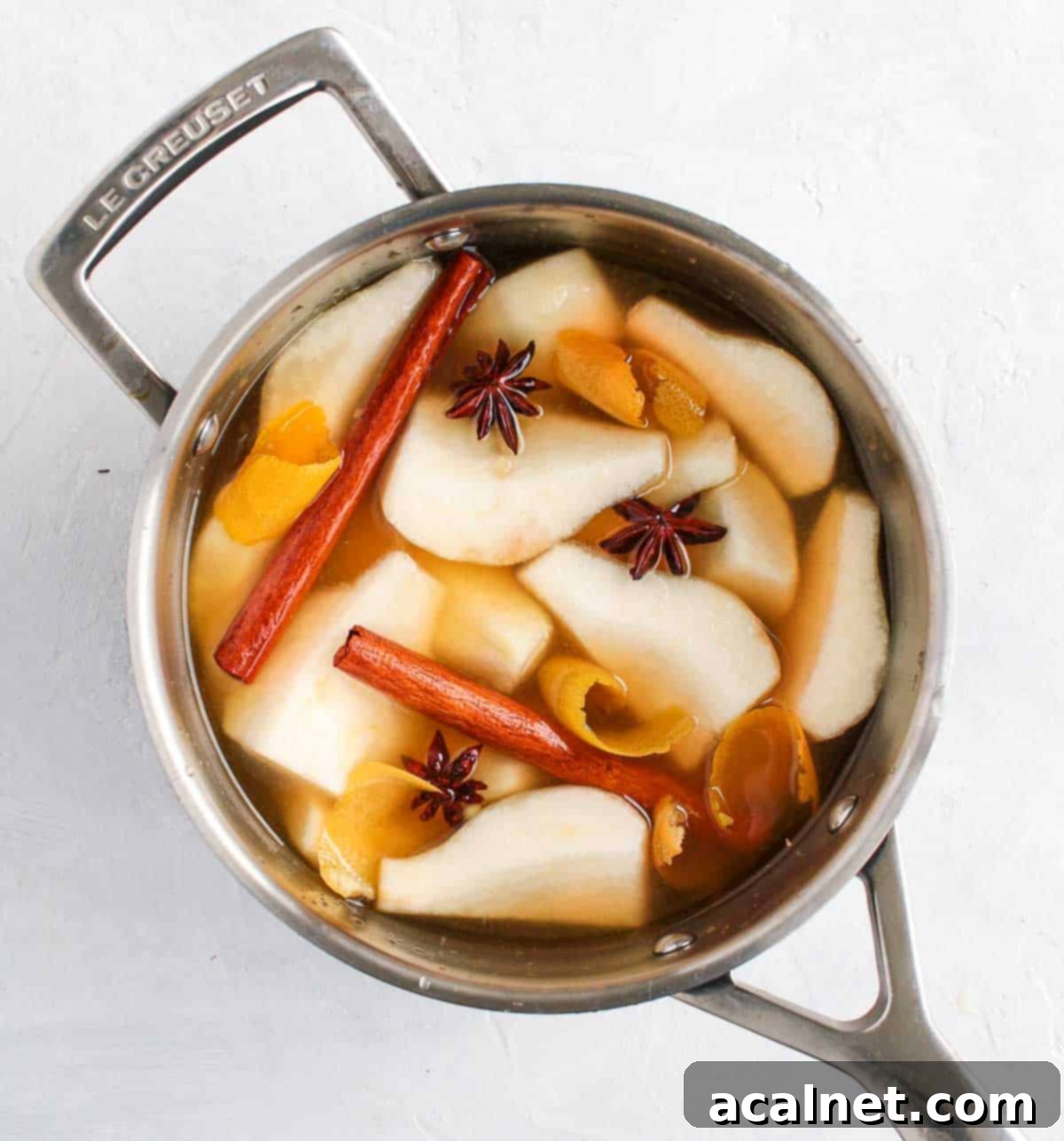 Ingredients in a saucepan.