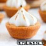 Close up on one tartlet.