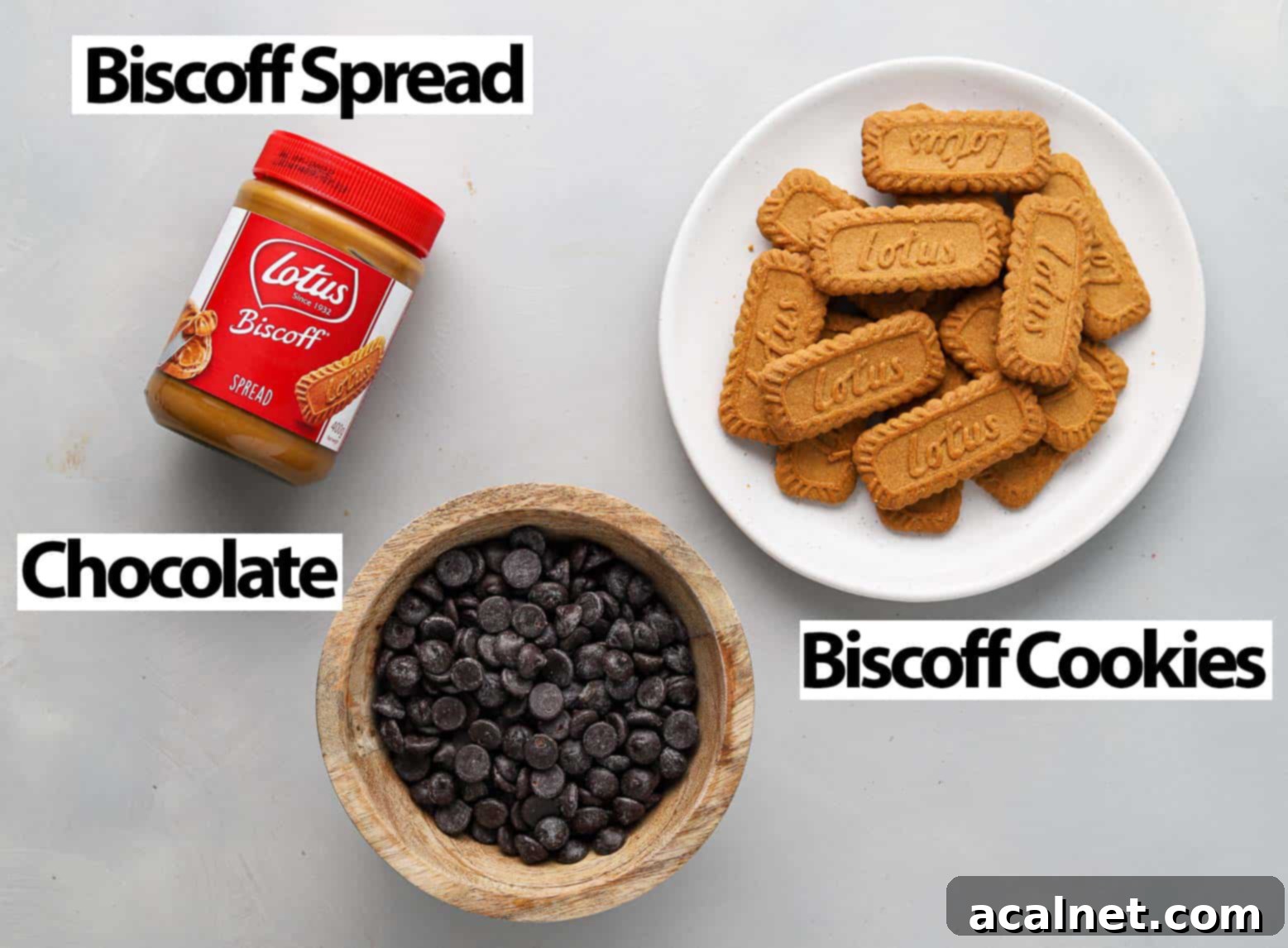 Ingredients on a grey surface.