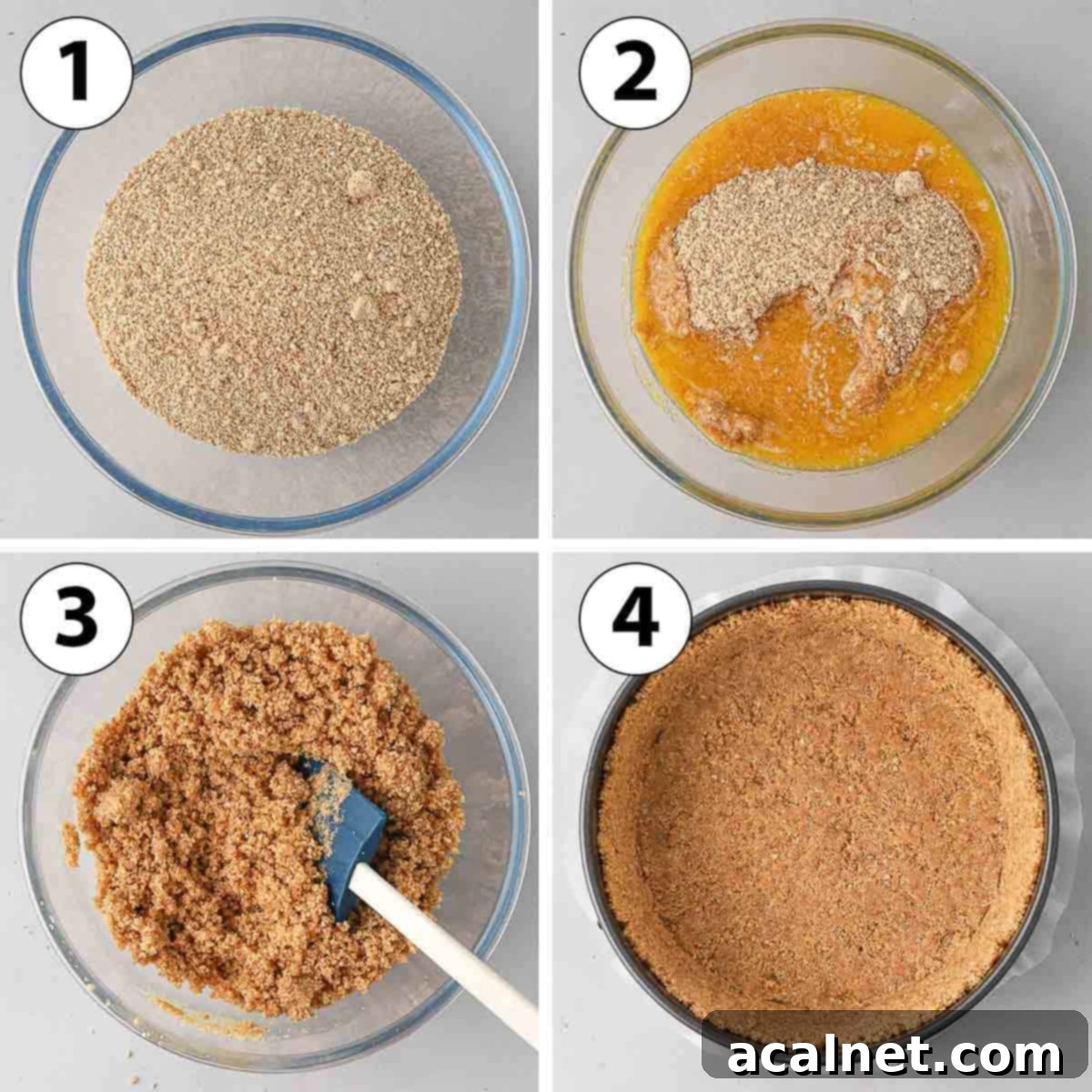 Process Shot Collage: making the cookie crust.