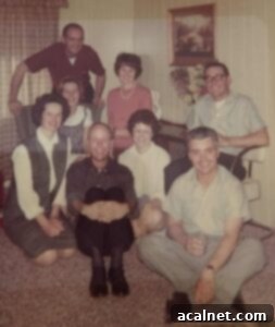 Vintage photo of Keckler, Sandoval, Fulwyler family gathering in Rupert, Idaho, 1965