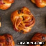 Chocolate Raspberry Swirl Brioche Buns