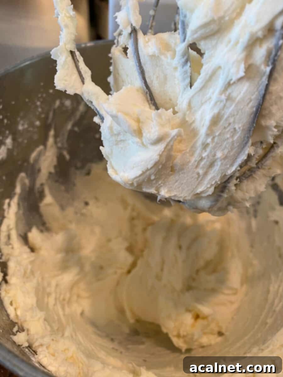 Buttercream frosting in the mixing bowl and on a whisk. 