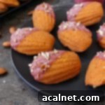 Almond Madeleines with Raspberry Glaze