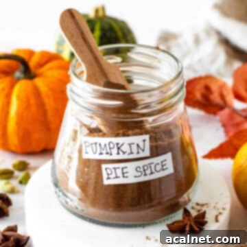 A rustic jar filled with homemade pumpkin spice mix, perfect for fall baking.