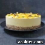 Vegan No-Bake Mango Cheesecake 7 Raw Vegan Mango Cheesecake, a stunning healthy dessert.
