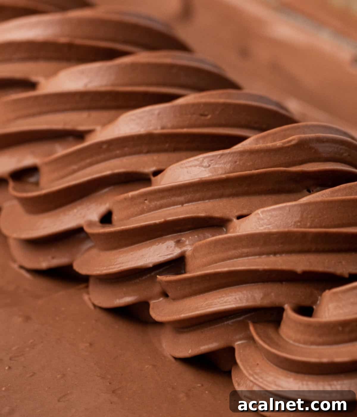 Macro shot of a swirl of piped cream.