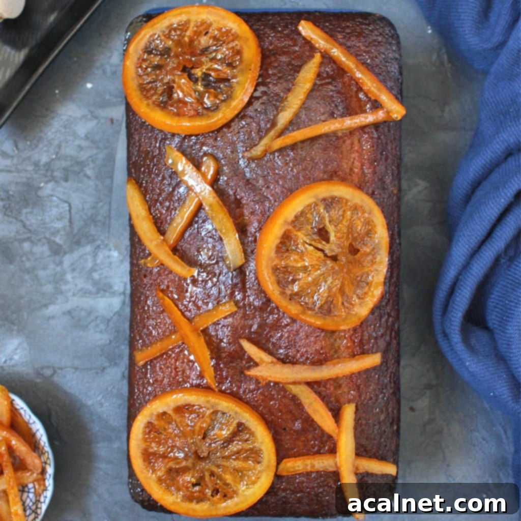 Honey Cake from above next to a blue towel