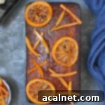 Orange Glazed Spiced Honey Cake with Candied Oranges