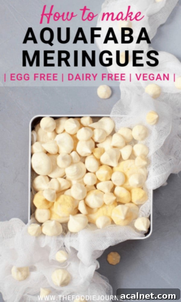 Display of various Aquafaba Meringues, highlighting their light texture and vegan credentials