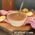 Homemade Applesauce in a small white cup