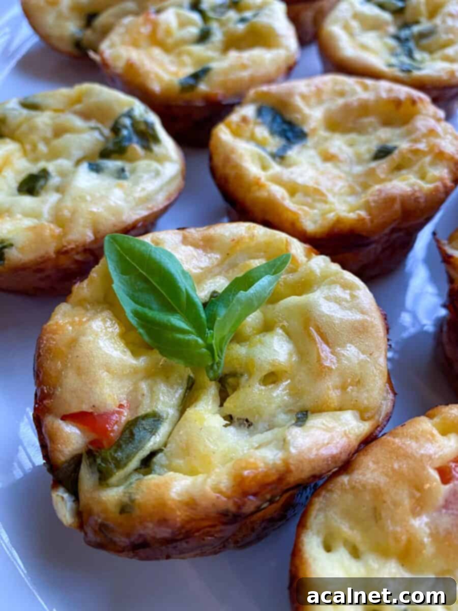 Delicious homemade egg bites arranged on a large plate, ready to be served.