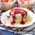 Lemon Blueberry Muffin with Glaze