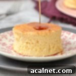 Pouring Syrup over the Japanese Pancakes