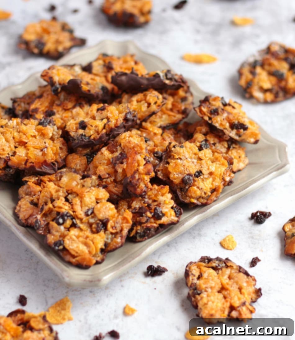 Close up on the Cookies on a plate