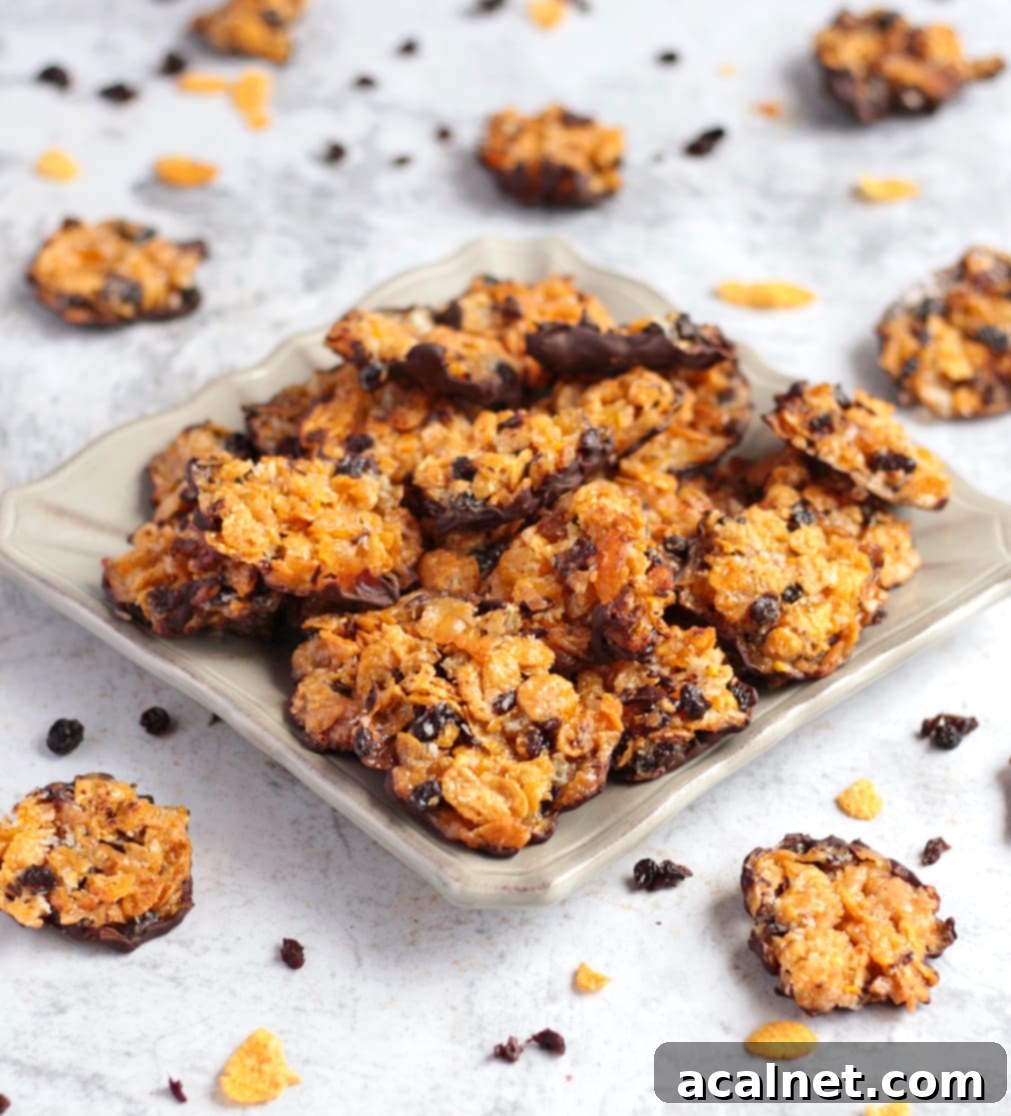Florentine Biscuits on a Grey Plate