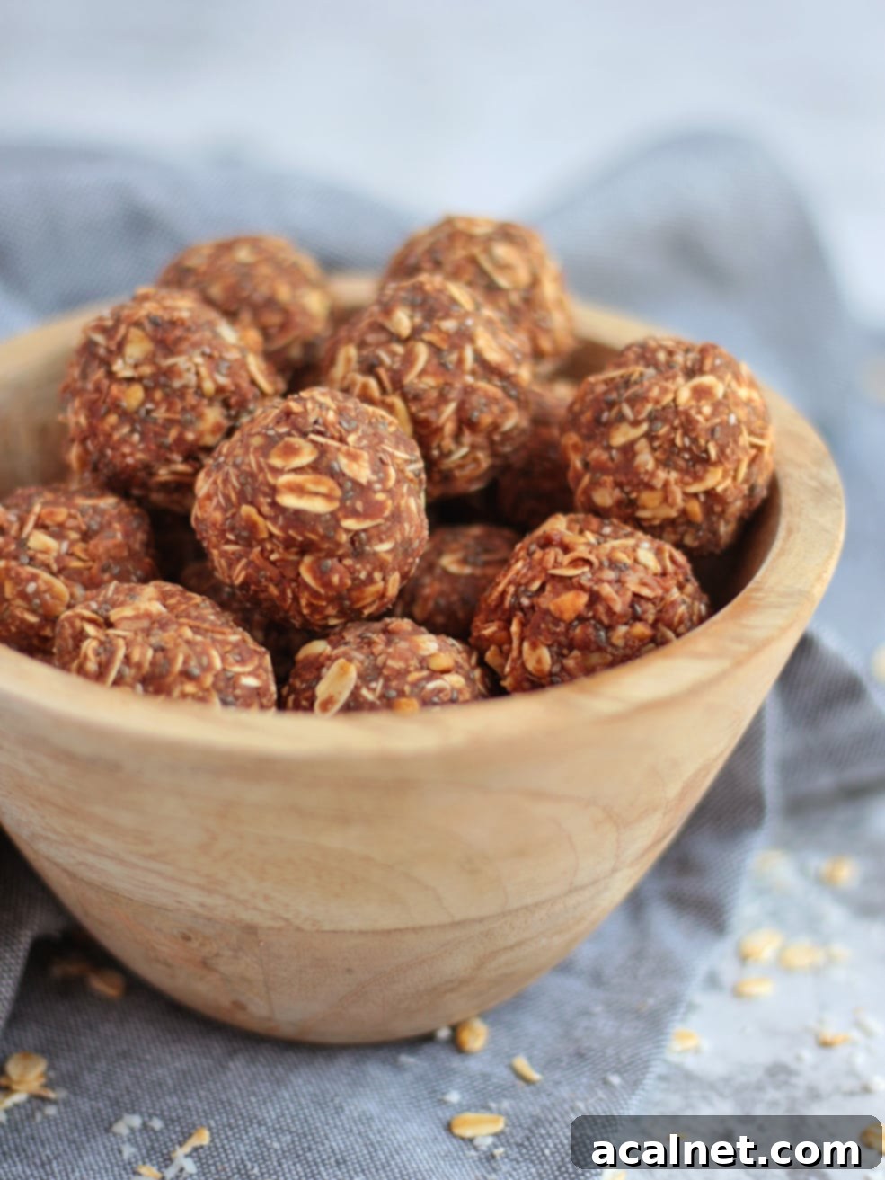 Close up on the Balls in a wooden bowl
