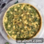 Spinach and Feta Quiche from above