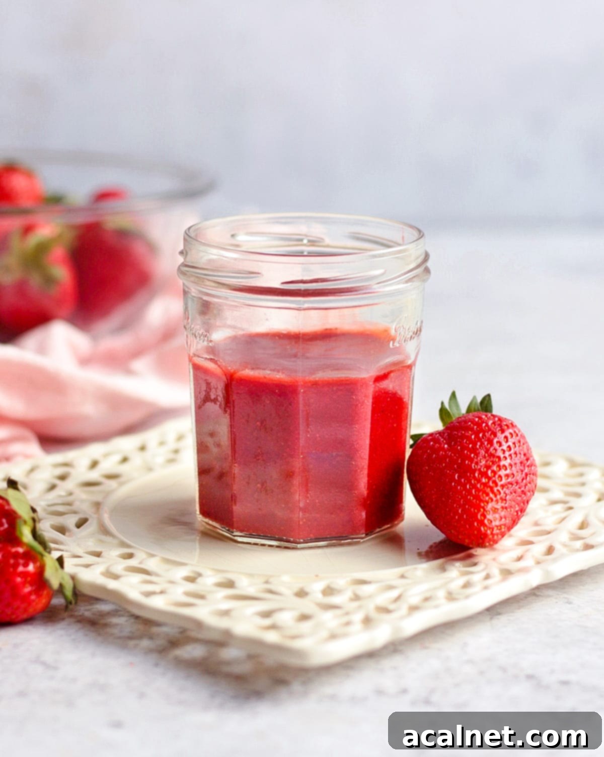 Coulis in a Glass Jar.