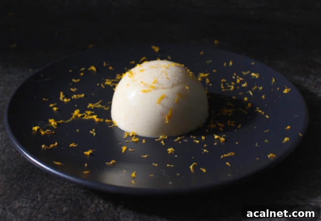 Vegan Grapefruit Orange Panna Cotta