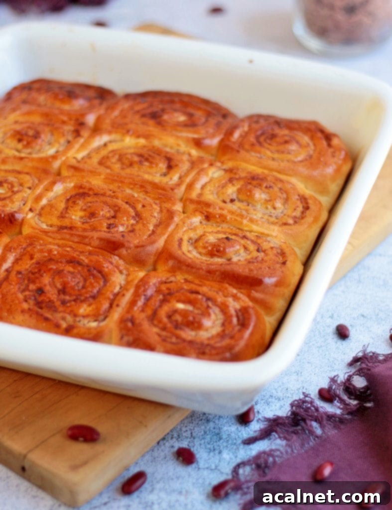 Baked Red Bean Delights 6 Close up on the bean rolls