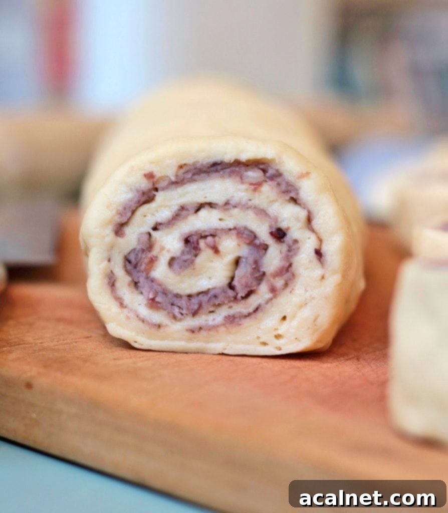 Baked Red Bean Delights 7 Making the Bread Rolls: rolling the dough