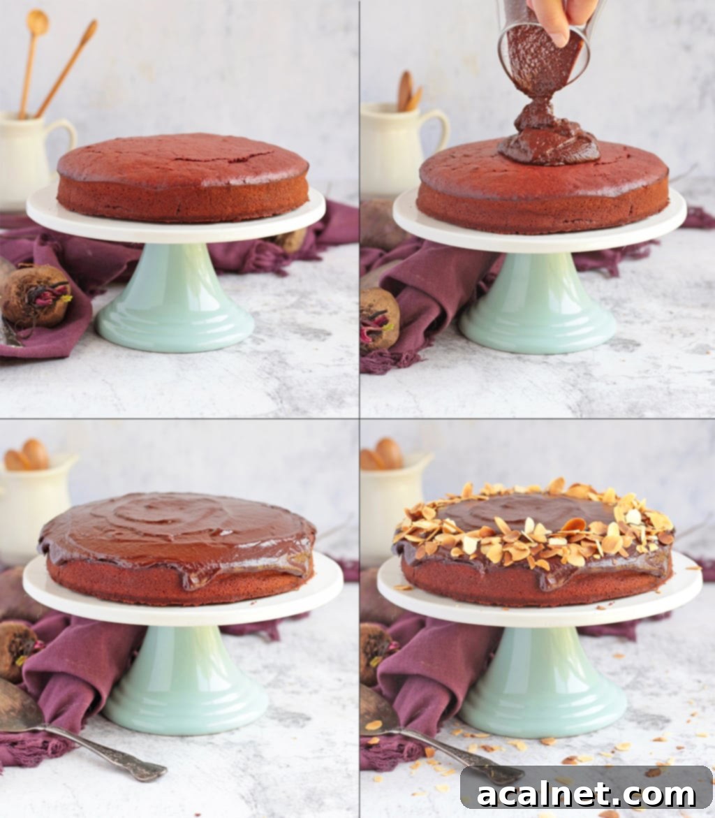 Making off the cake - 4 process shots